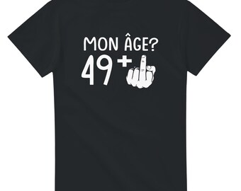 50e verjaardag T-shirt - Humor T-shirt voor heren - Grappig cadeau-idee voor heren - Zwart T-shirt van 100% katoen