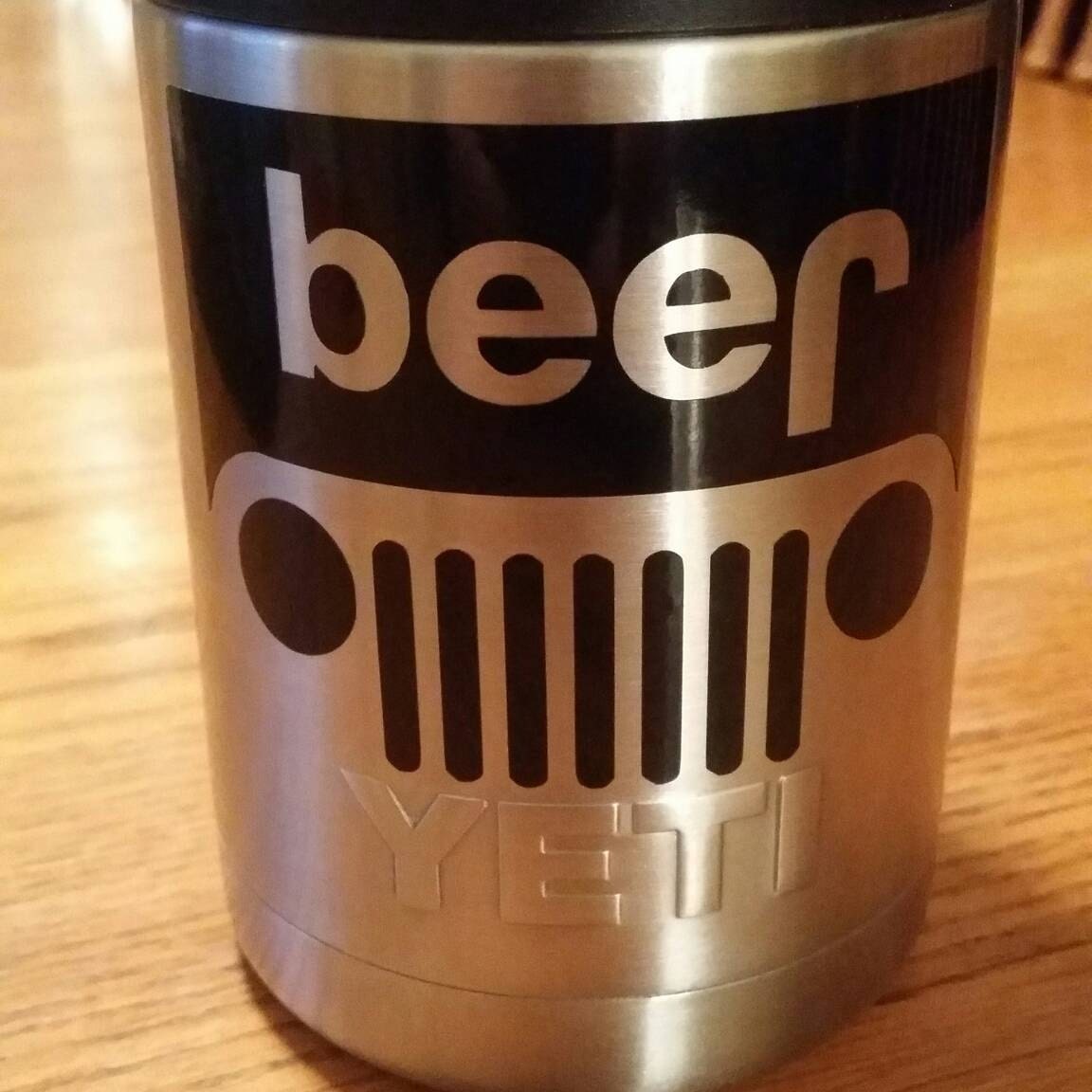 Beer jeep Vinyl Decal Car Sticker Etsy