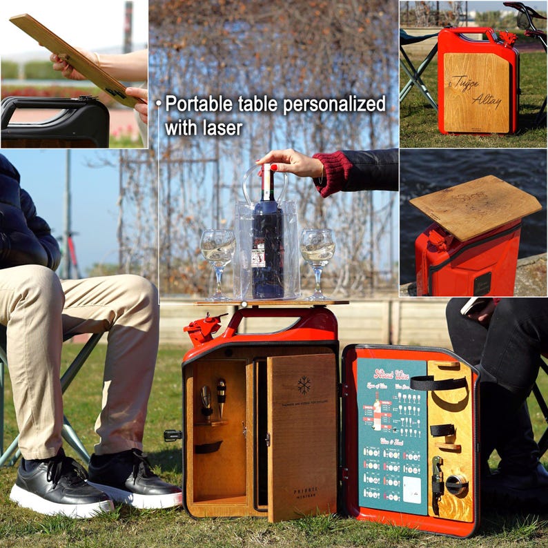 Customizable Mini Bar, Wine Storage, Jerry Can Bar, Liquor