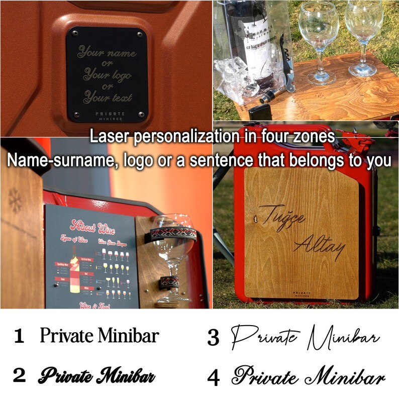 Customizable Mini Bar, Wine Storage, Jerry Can Bar, Liquor