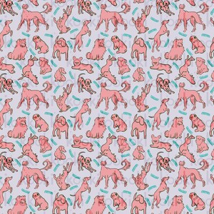 Seamless Dog Pattern JPEG | Cute Puppy Digital Download | Dog Clipart Background | Pet Grooming Scrapbook Paper | Dog Print Art