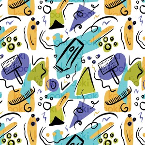 Seamless Digital Download | JPEG | Sublimation| Grooming Brush | Retro Eighties