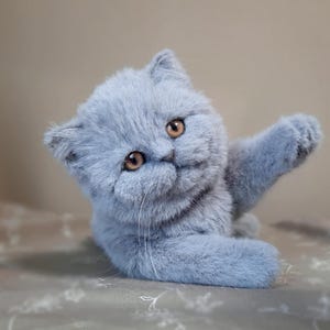 British cat realistic toy, Stuffed Animal, Plush toy