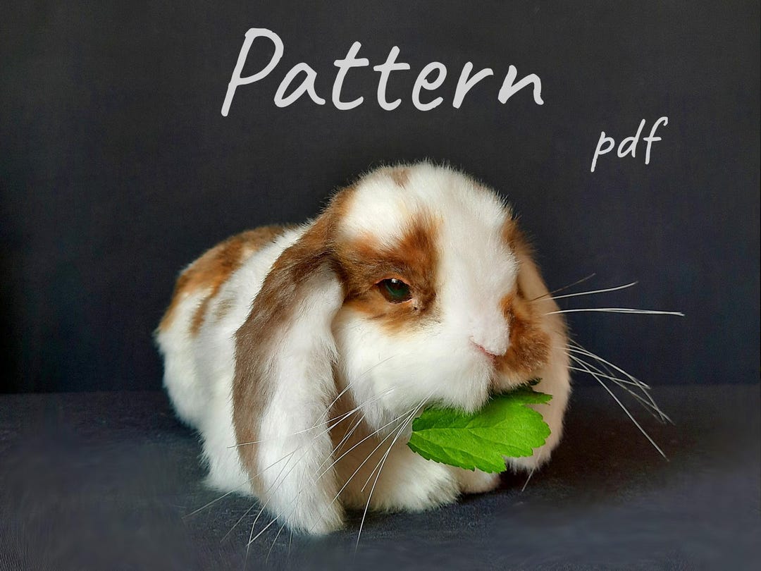 Sew Realistic Rabbitears Bunny Plush Sewing Pattern: Realistic Rabbit Toy (PDF Pattern) - Etsy UK