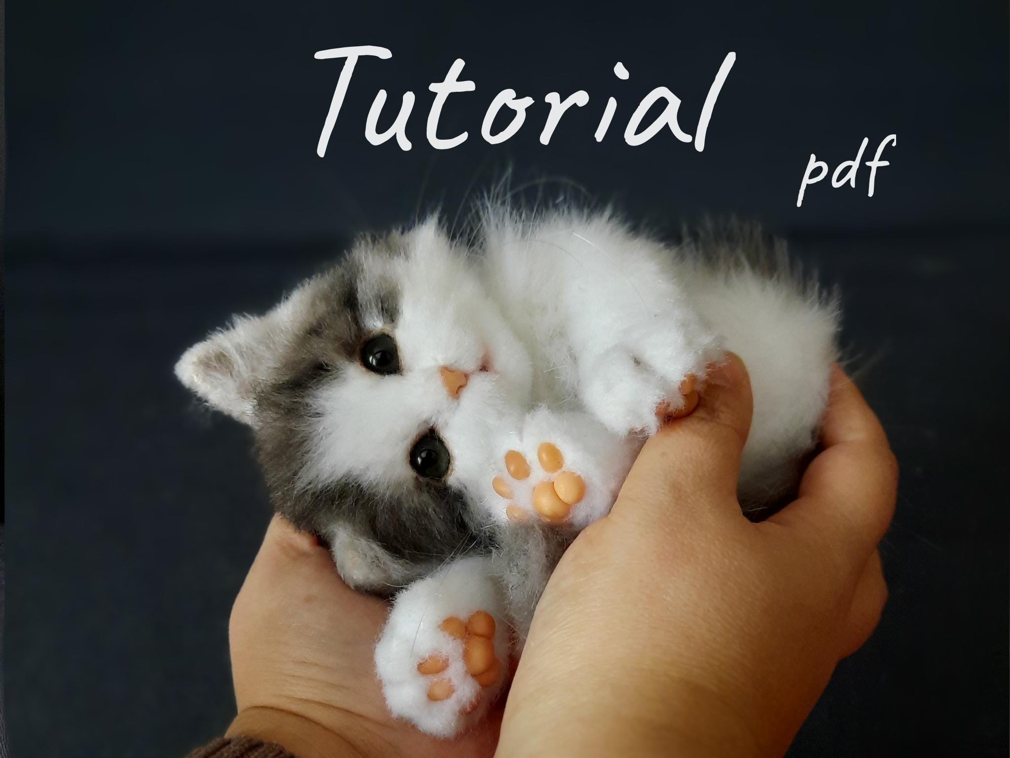 Tutorial Realistic kitten 8 inches