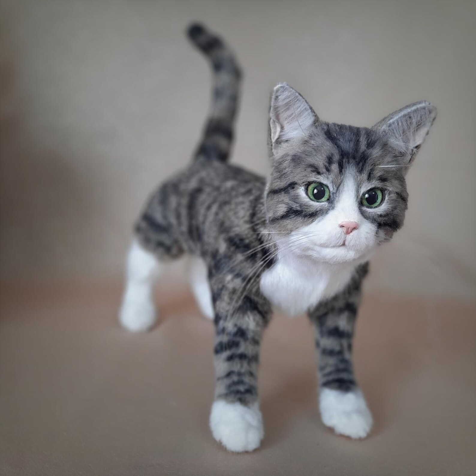 Pattern Realistic Cat, Stuffed Animal, Plush Toy Etsy Canada