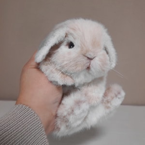 Bunny realistic toy, Rabbit Stuffed Animal, Plush toy