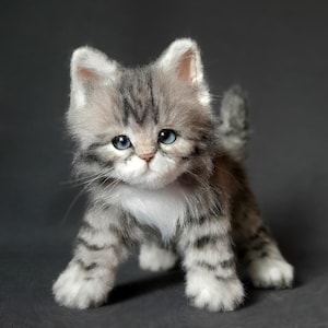 Fluffy Kitten Realistic Toy Stuffed Animals