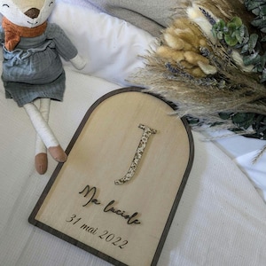 Décoration en bois pour chambre enfant ou bébé personnalisée avec le prénom , initiale liberty