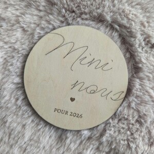 carte annonce grossesse "mini nous"