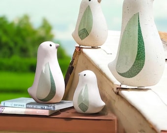 Elegant Bird Statue Ceramic Modern Minimalist Figurine Colorful Sculpture Shelf Decor Lover Gift Nordic Home Decor Accent