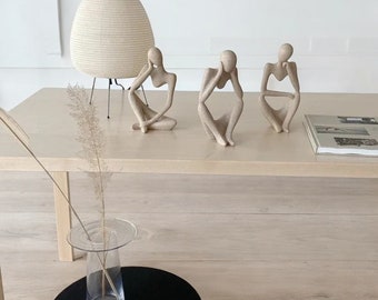 Abstract Human Sculpture Modern Handcrafted Home Decor Figurine Shelf Decor Housewarming Gift