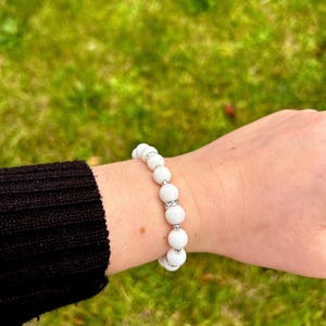 White Agate Crystal Bracelet