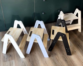 Compact Folding Step Stool for Kids – Lightweight, Mobile & Space-Saving Helper, Montessori Tower, Step Up Stool