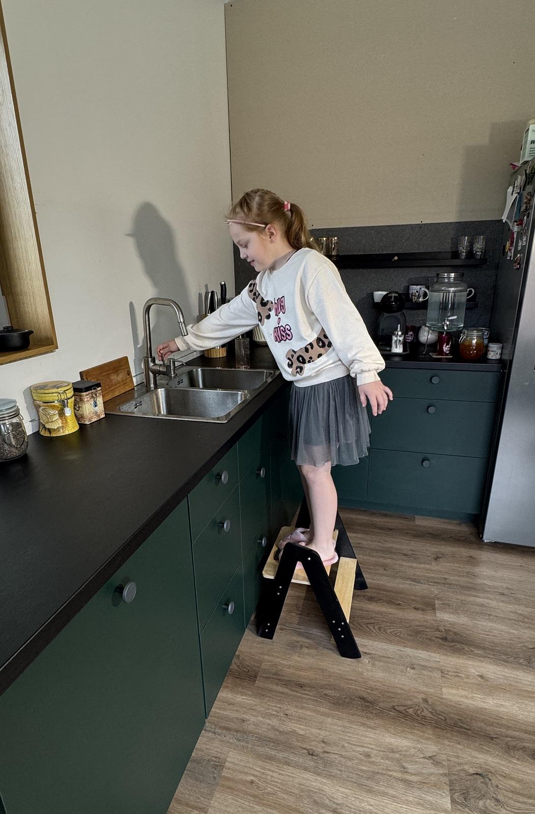 Mobile & Space-Saving Helper, Montessori Tower, Step Up Stool, Compact Folding Step Stool for Kids – Lightweight