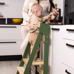 Handmade Toddler Kitchen Tower: Learning Step Stool