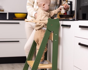 Handmade Toddler Kitchen Tower: Learning Step Stool