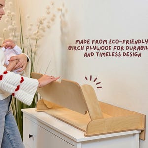 Birch Plywood Baby Changing Table Top: Modern Nursery Furniture