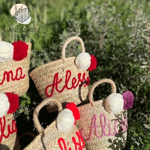 Personalized Bachelorette Party Bag with name,Bridesmaid Bag Bachelorette Bag with Name,Wedding guest bag with name,basket bag with name