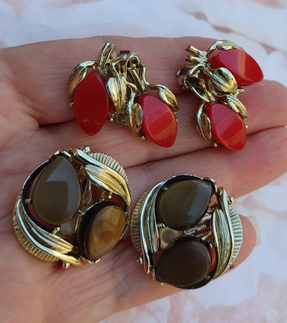 1950s/60s Star Brand Thermoset Screw-back Earrings