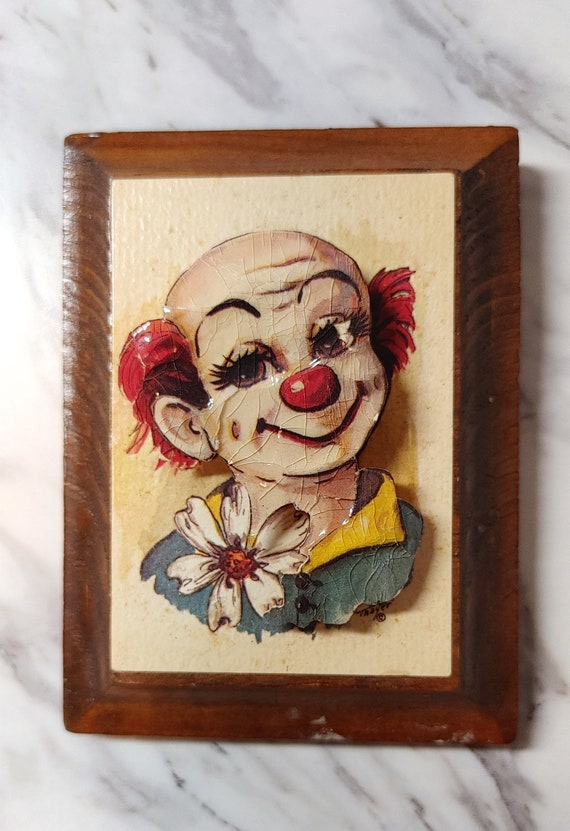 Vintage Clown brooches JJ small clown art 2 brooc… - image 9