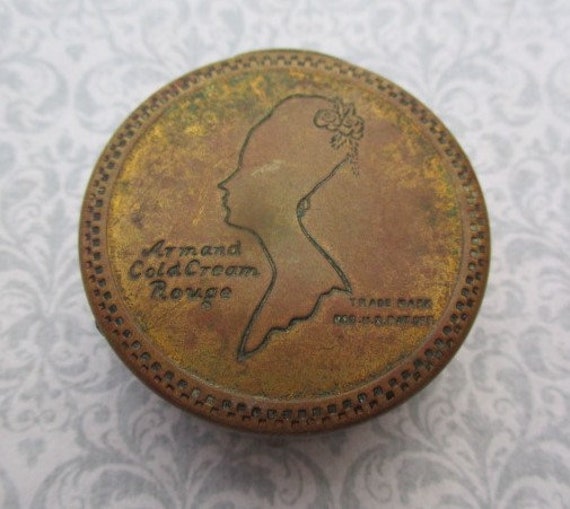 vintage Armond cold cream rouge brass rouge vintag