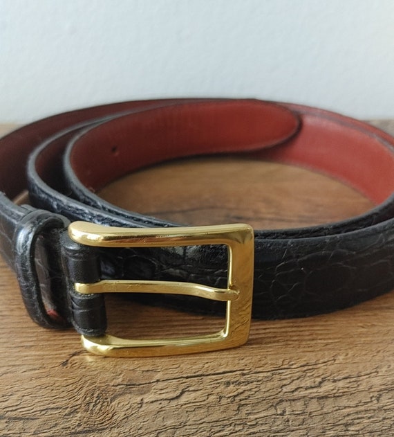 Roundtree and Yorke black belt solid brass buckle 