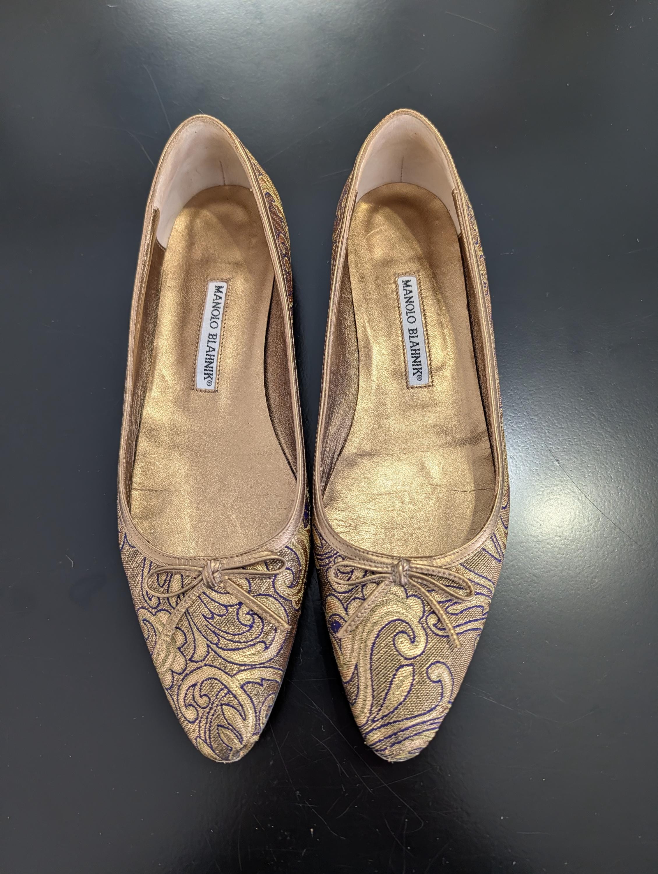 Vintage Manolo Blahnik Size 38 - Etsy