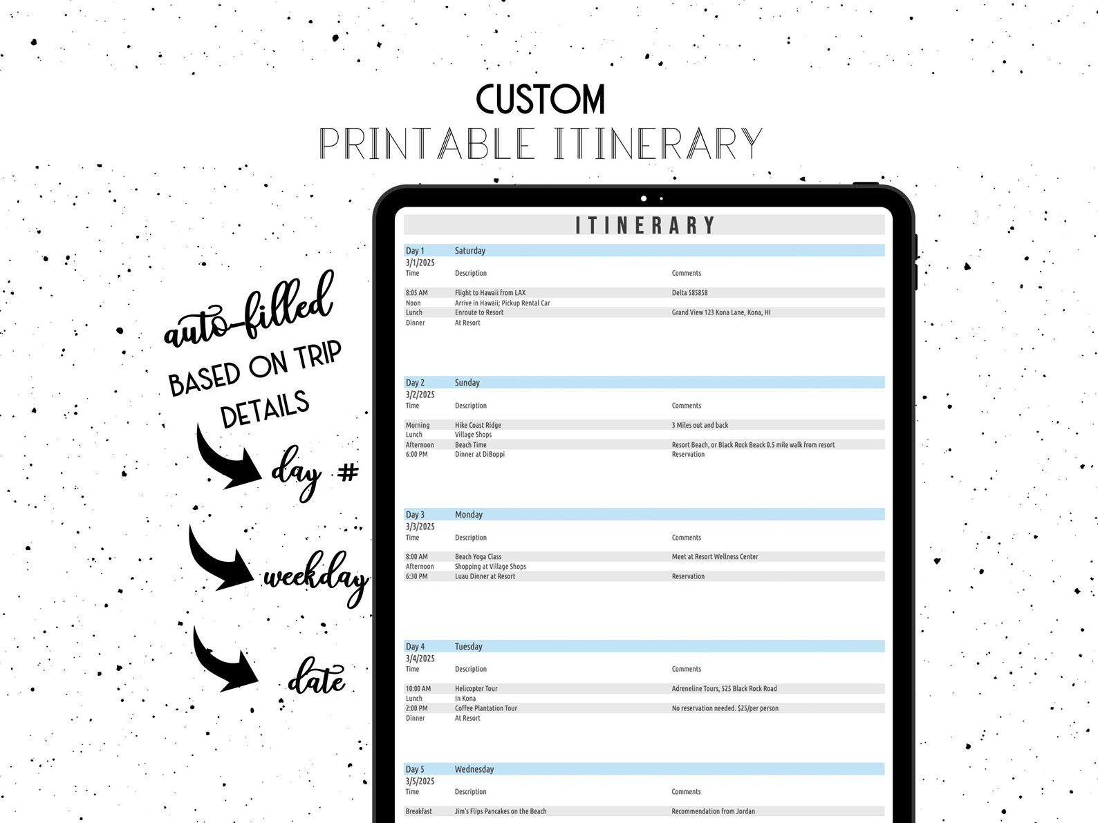 Vacation Budget Spreadsheet Template Etsy Vacation Budget Spreadsheet Template Etsy