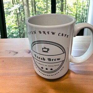 Fresh Brew Cafe Mug 15oz