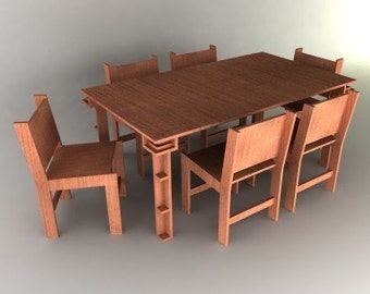 Dining Room Set Furniture Plans