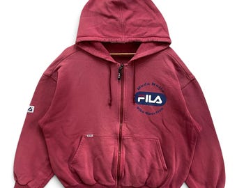 FILA レア ヴィンテージ 90 年代 大人用 トラックスーツ トップ