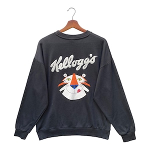 Vintage Kelloggs Sweatshirt Big Logo Pullover Jumper Crewneck Size M