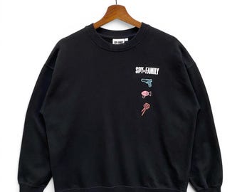 Spy x Family Anime Sweatshirt Large Black Jumper Japanese Manga Anime Merch