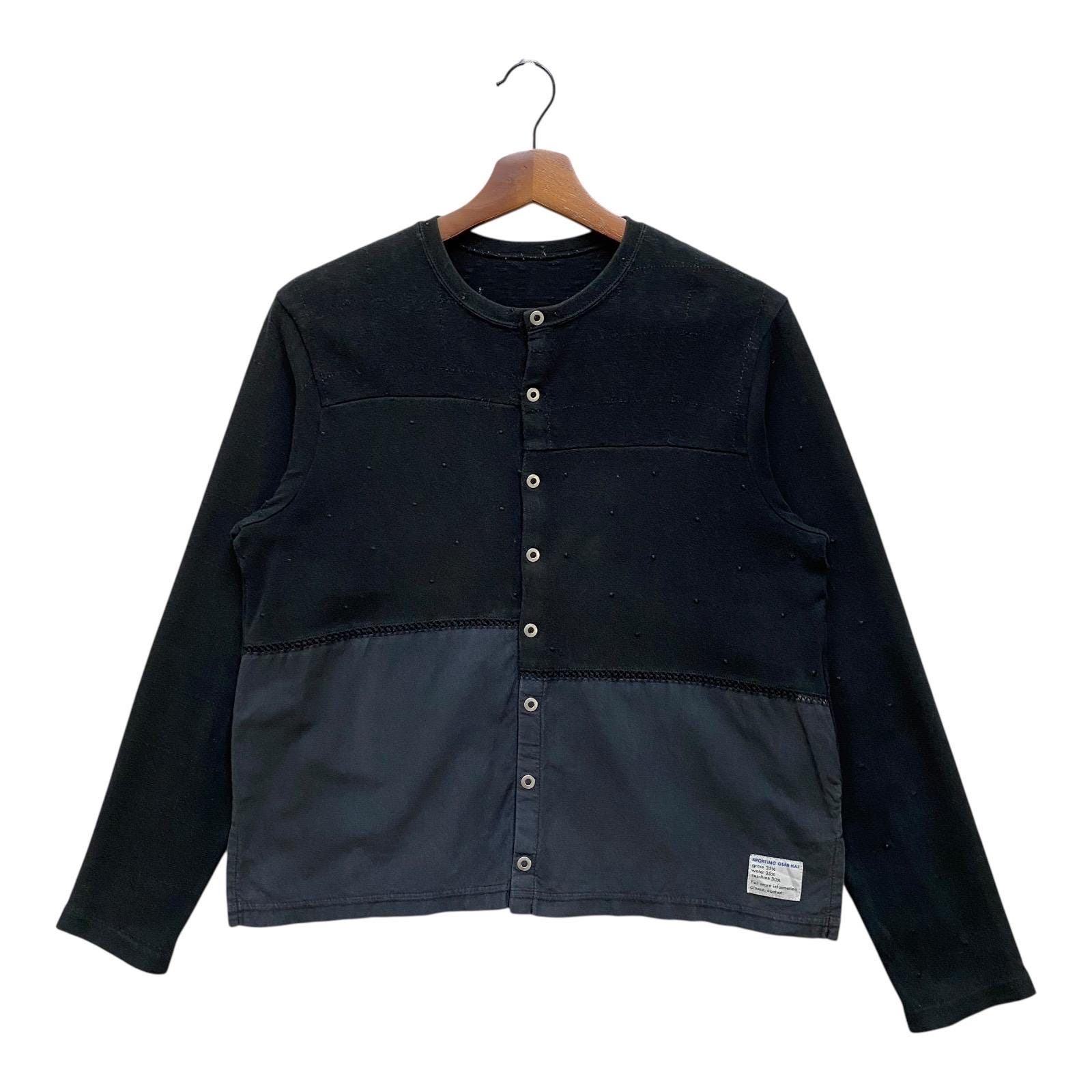 HAI ハイスポーティングギア イッセイミヤケ ニット カーディガン Hai Sporting Gear Cardigan Black Light Cotton Button up Issey