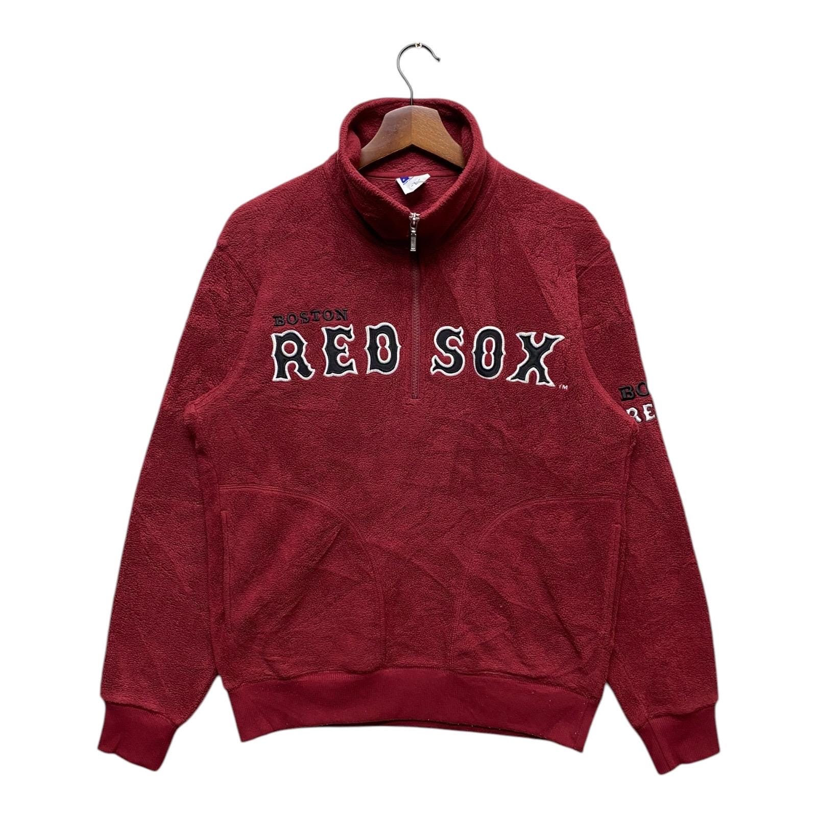 Sweat à Capuche Zip Boston Red Sox Pour Femme - Taille M - Bleu Et
