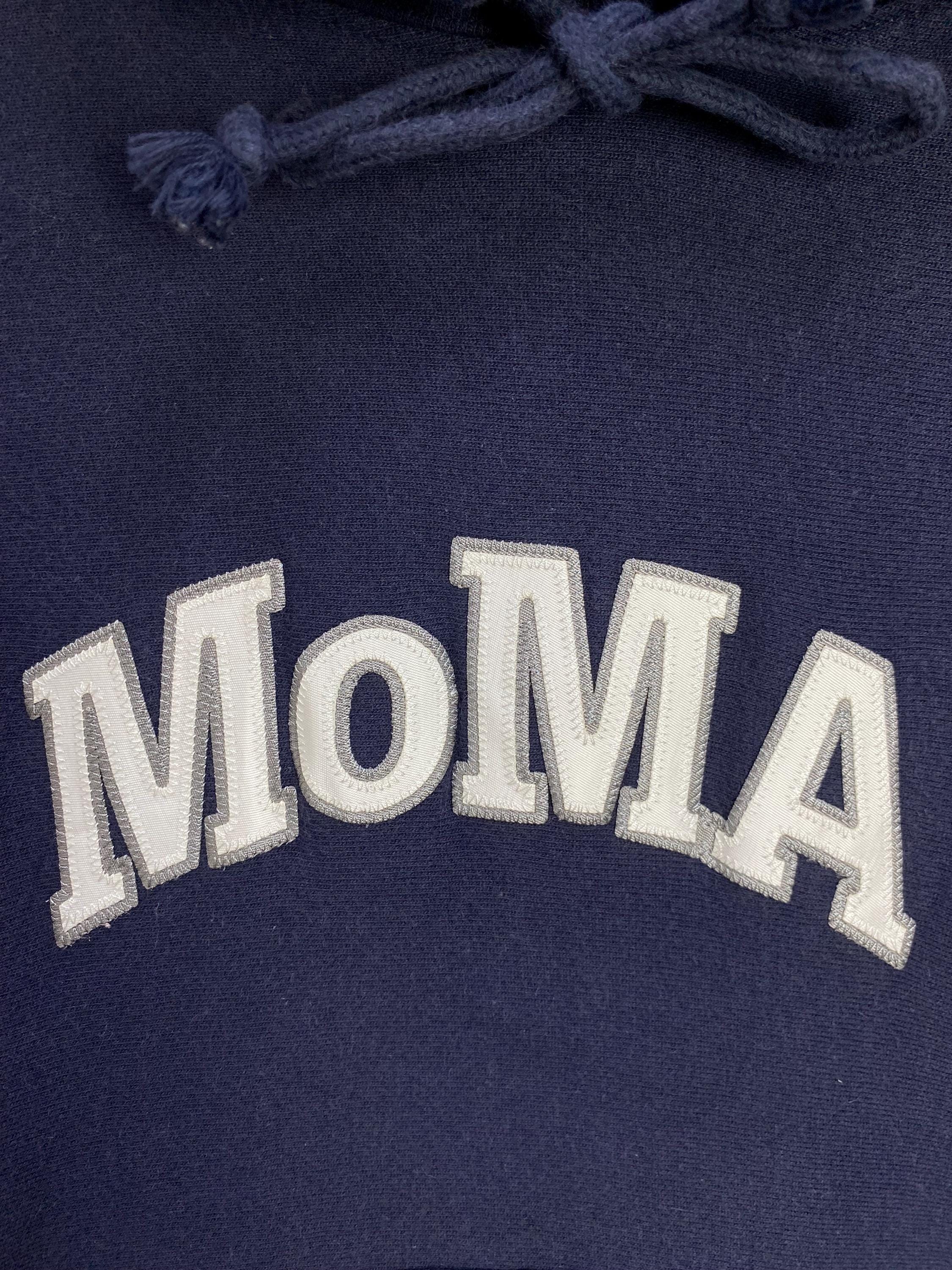 Champion Reverse Weave Moma Hoodie Navy Blue Small Museum of