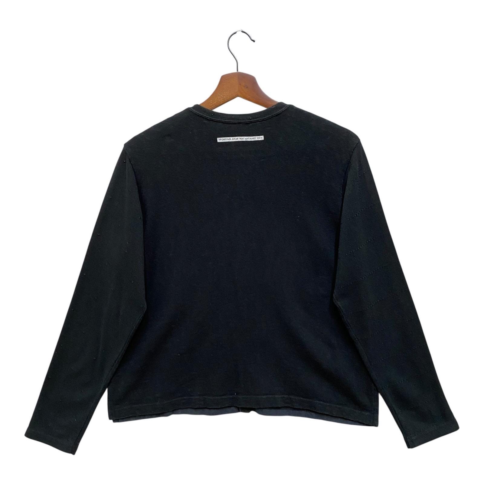 HAI ハイスポーティングギア イッセイミヤケ ニット カーディガン Hai Sporting Gear Cardigan Black Light Cotton Button up Issey