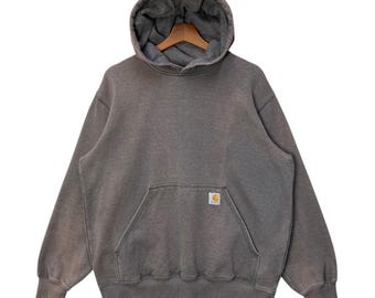 Vintage Carhartt WIP Quater Zip Sweatshirt Navy Blue Made in China