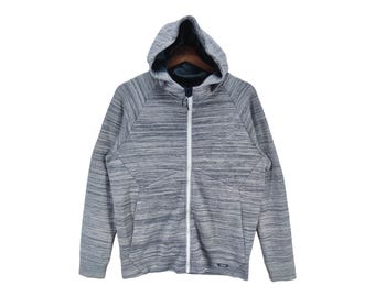 Oakley Hoodie Full Zip Grå Storlek S Passar M