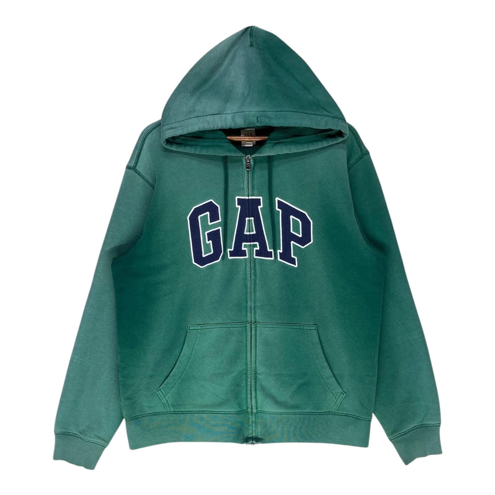 Y2K GAP（ギャップ）刺繍 レアロゴ ジップアップフーディ/L/レッド Gap zip hoodie - Etsy 日本