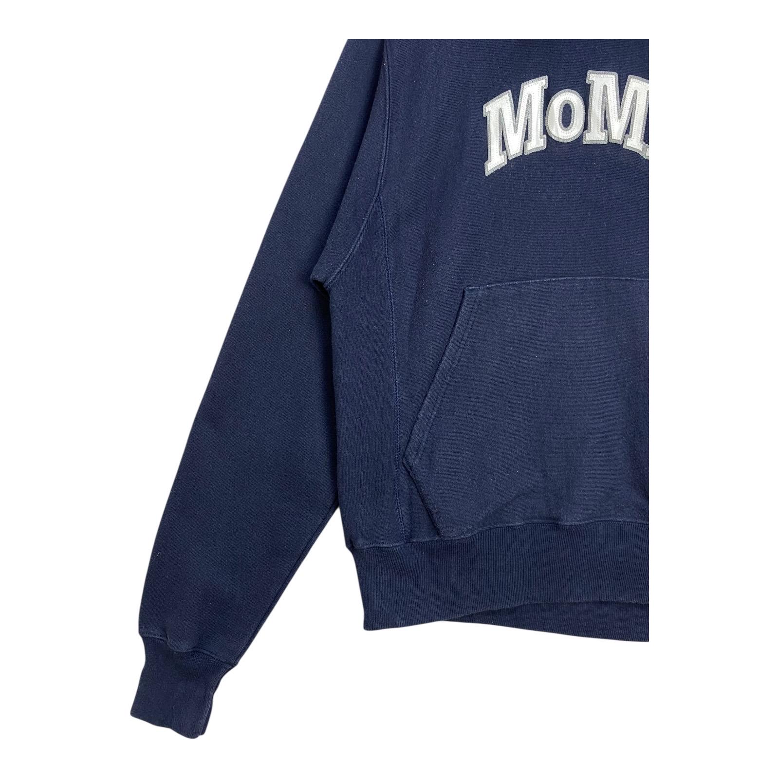 Champion Reverse Weave Moma Hoodie Navy Blue Small Museum of