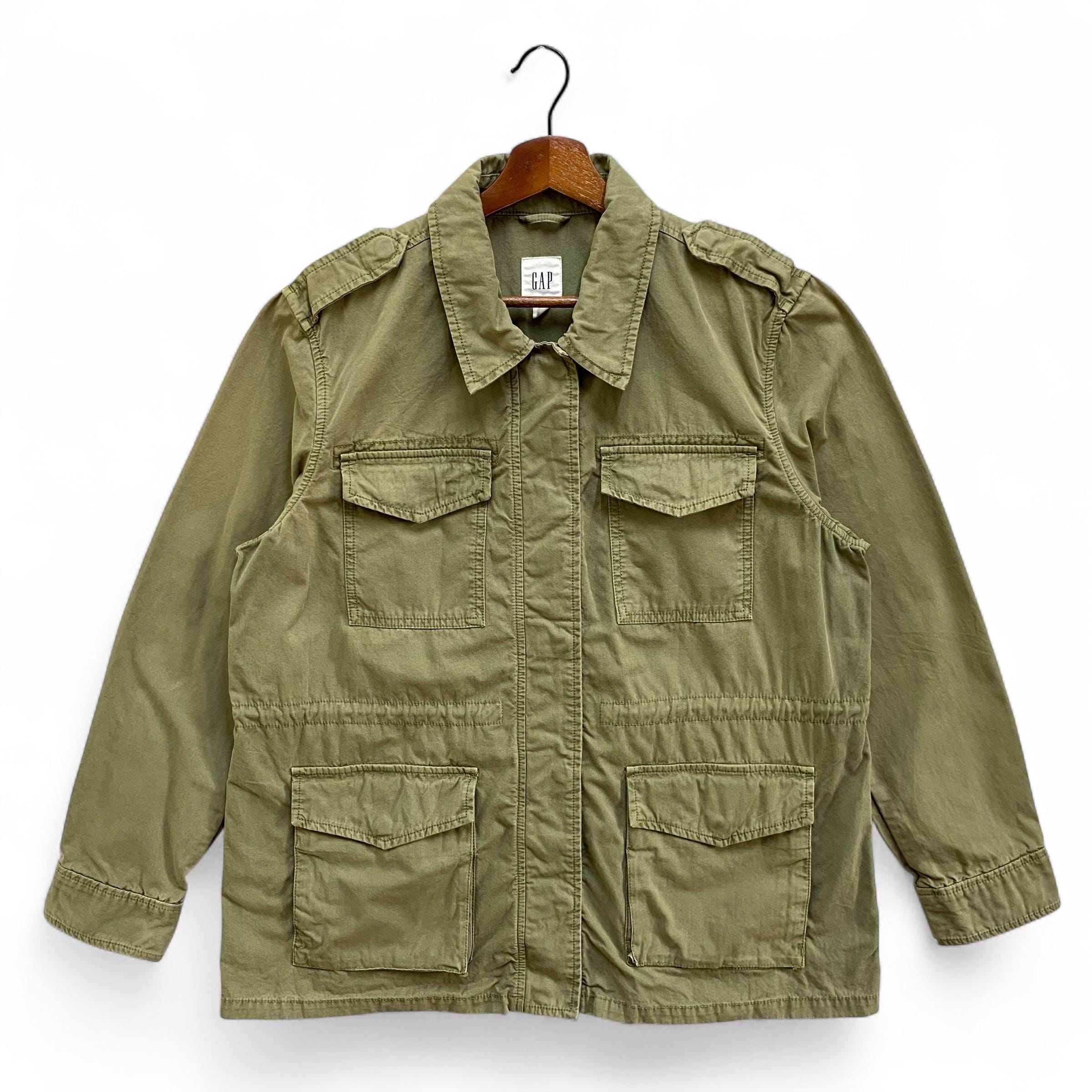 80s 90s GAP ミリタリージャケット メタルボタン ダック oldGAP 中古