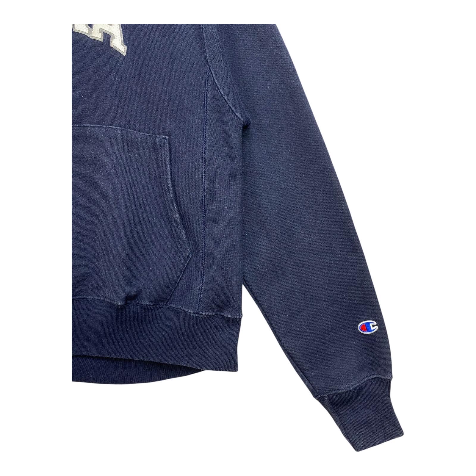 Champion Reverse Weave Moma Hoodie Navy Blue Small Museum of