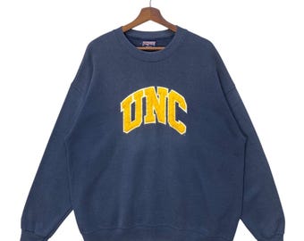 Bluza z kapturem Jansport University North Carolina z lat 90., w kolorze granatowym, wyprodukowana w USA, rozmiar XL