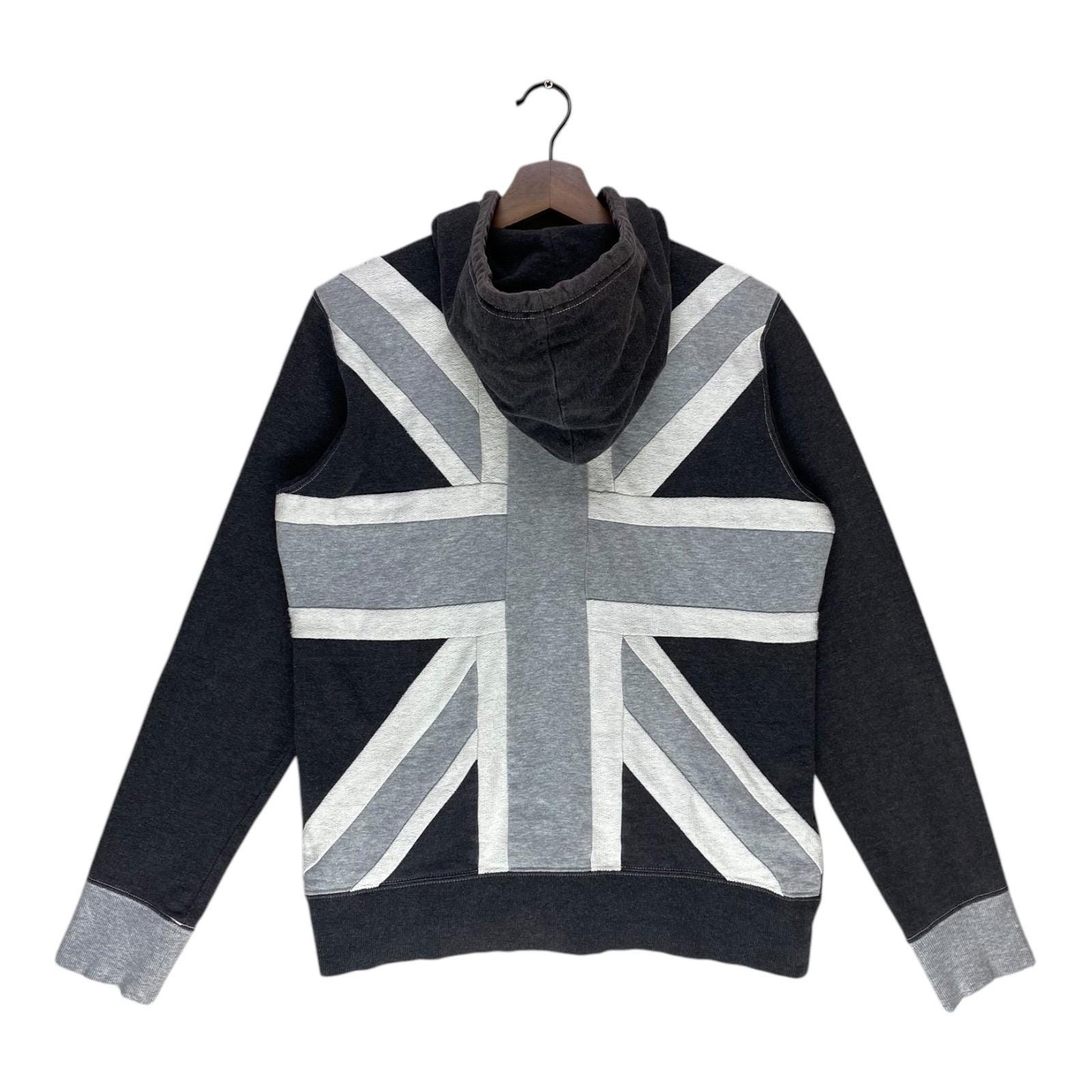 Vintage Fred Perry Hoodie Full Zip Double Pocket Britain Flag Size Vintage Fred Perry Hoodie Full Zip Double Pocket Britain Flag Size