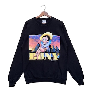 Vintage 90s Betty Boop Sweatshirt Pullover Jumper Crewneck Made In Usa Size M