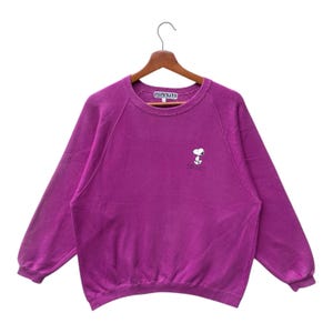 Vintage Snoopy Peanuts Sweatshirt Pullover Jumper Crewneck Size L