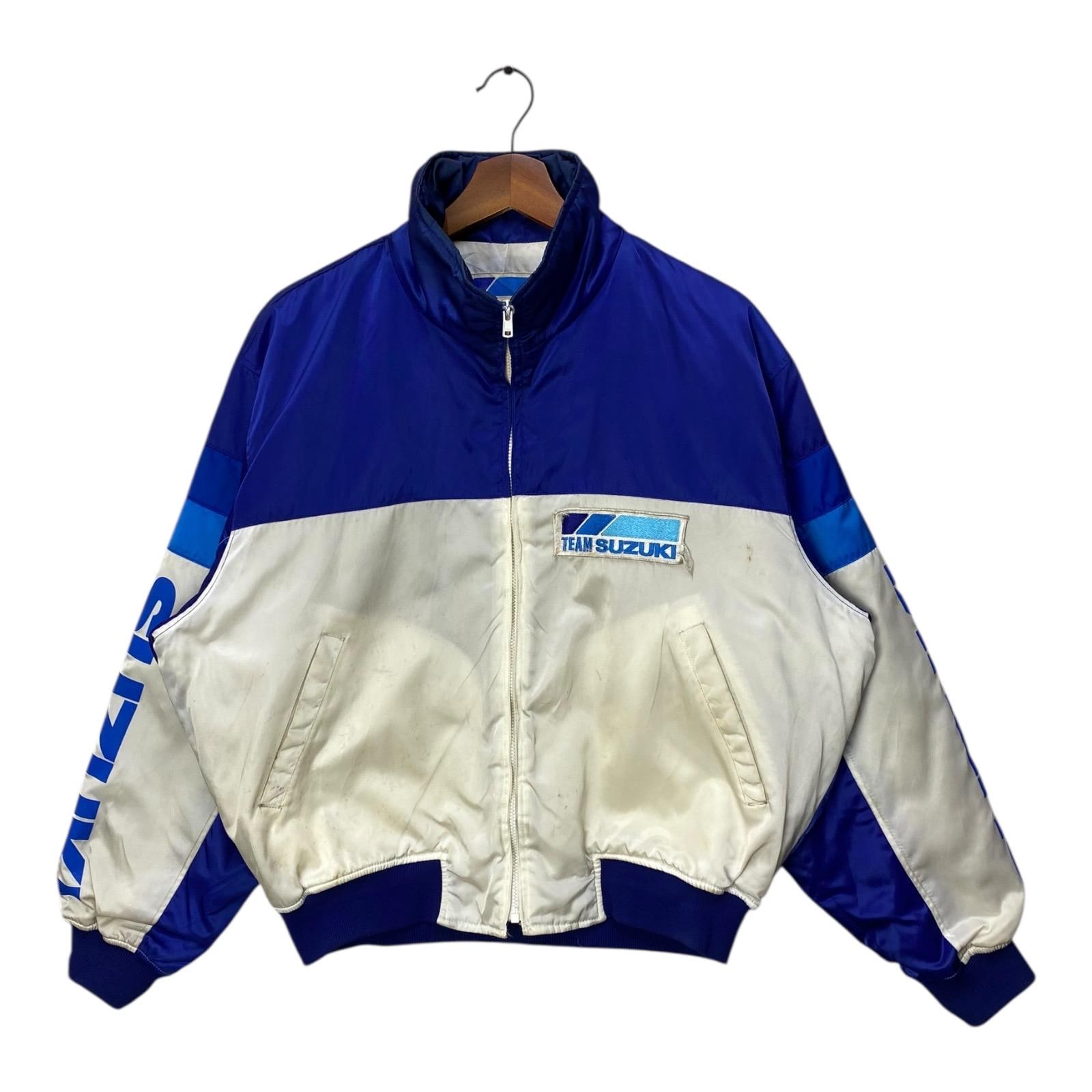TEAM SUZUKI ナイロンジャケット Lサイズ ホワイト／ブルー il_fullxfull.6919015897_l1q3.jpg