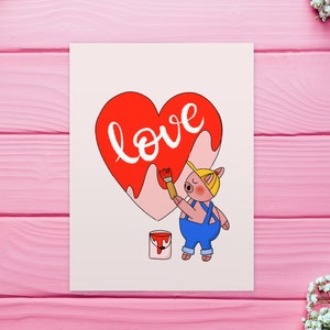 Carte saint Valentin pour petit ami, mari, femme ou petite amie carte, je t’aime carte